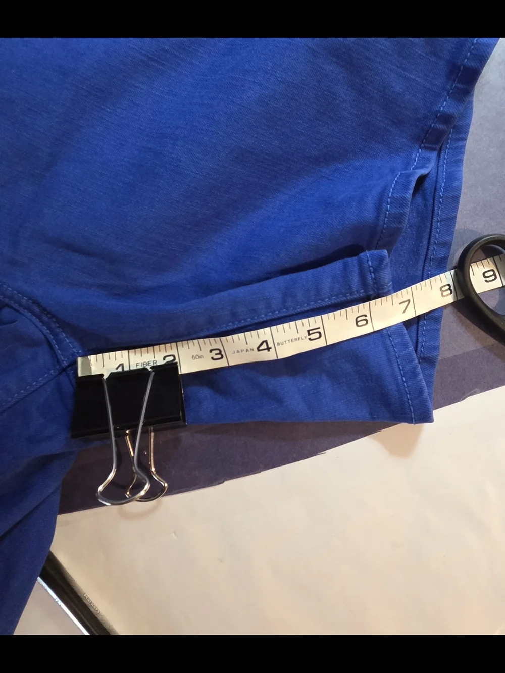 Pilcro and the Letterpress Royal Blue Denim Shorts - Picture 7 of 7